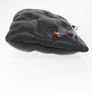 LOUIS VUITTON Monogram Emboss Pochette A4 Clutch Bag Black M68775 Auth 156663M-4