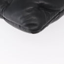 LOUIS VUITTON Monogram Emboss Pochette A4 Clutch Bag Black M68775 Auth 156663M-8