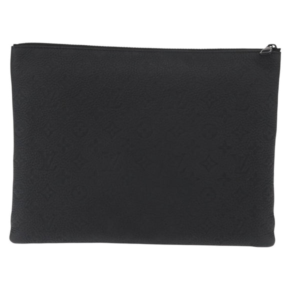 LOUIS VUITTON Monogram Taurillon LV Friend A4 Pouch Bag M80147 LV Auth 156664SM