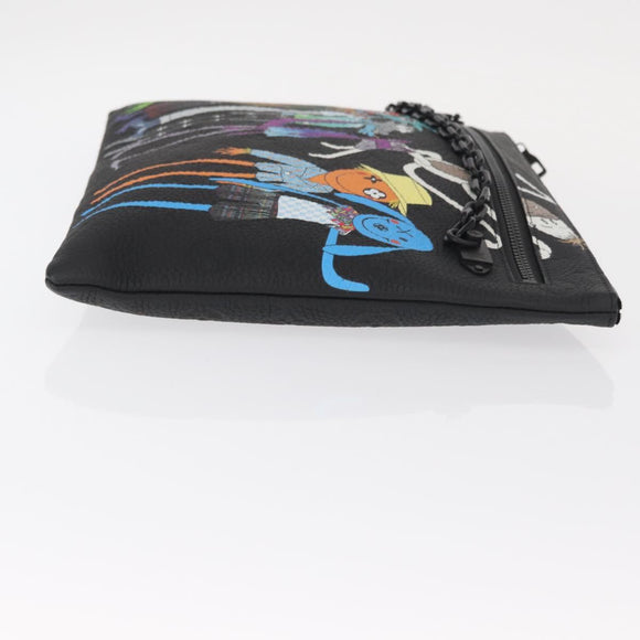 LOUIS VUITTON Monogram Taurillon LV Friend A4 Pouch Bag M80147 LV Auth 156664SM