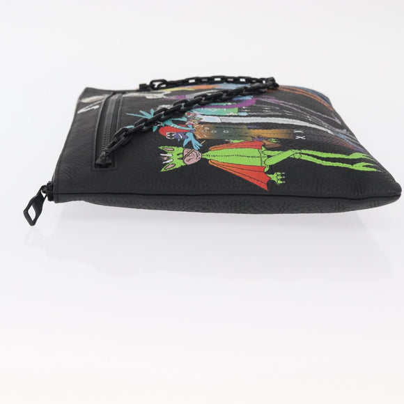 LOUIS VUITTON Monogram Taurillon LV Friend A4 Pouch Bag M80147 LV Auth 156664SM