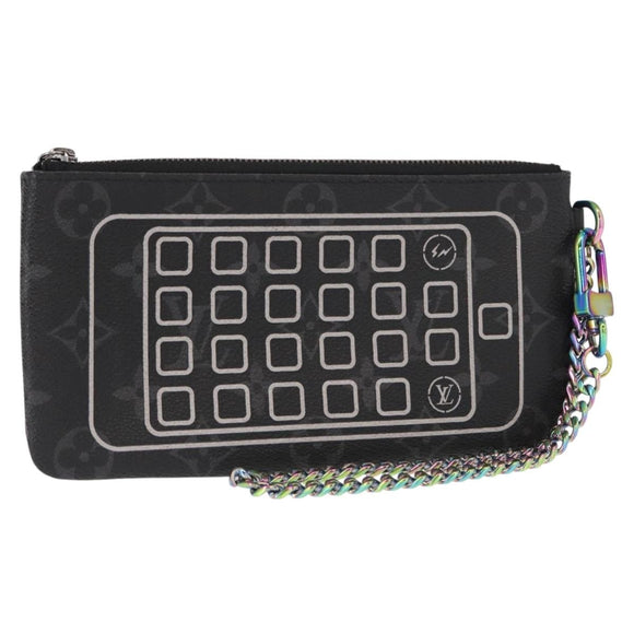 LOUIS VUITTON Monogram Eclipse Fragment iPhone Case M64433 LV Auth 156665SAM