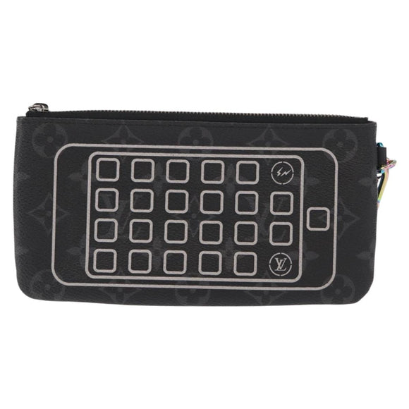 LOUIS VUITTON Monogram Eclipse Fragment iPhone Case M64433 LV Auth 156665SAM