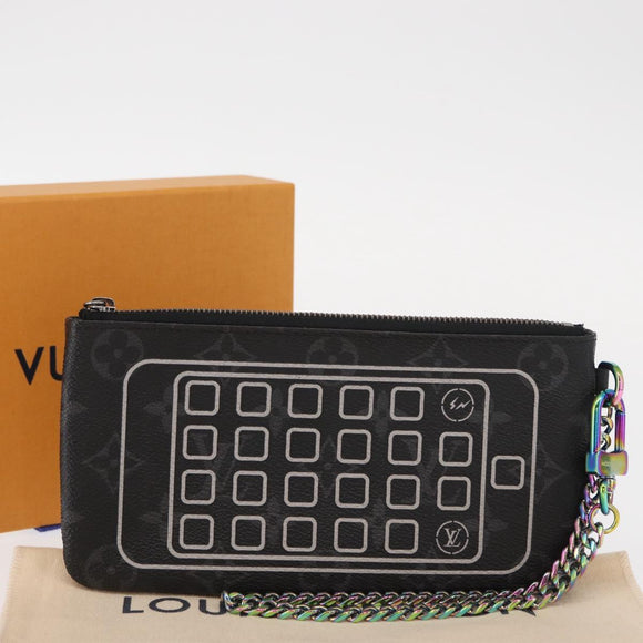 LOUIS VUITTON Monogram Eclipse Fragment iPhone Case M64433 LV Auth 156665SAM