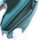 CHANEL Matelasse Chain Shoulder Bag Lamb Skin 2way Green Gold CC Auth 156667SM-21