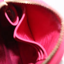 Christian Dior Cannage Phone Chain Shoulder Pouch 2way Pink Gold Auth 156668V-21