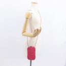 Christian Dior Cannage Phone Chain Shoulder Pouch 2way Pink Gold Auth 156668V-23