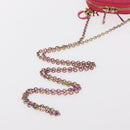 Christian Dior Cannage Phone Chain Shoulder Pouch 2way Pink Gold Auth 156668V-7