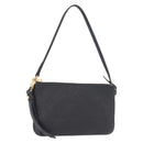 LOUIS VUITTON Monogram Empreinte Citadine PM Accessory Pouch Black Auth 156669V-1