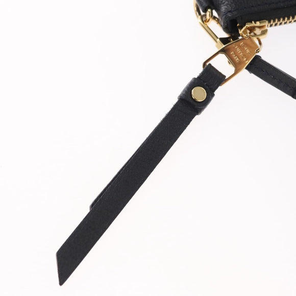 LOUIS VUITTON Monogram Empreinte Citadine PM Accessory Pouch Black Auth 156669V