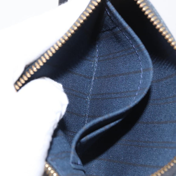 LOUIS VUITTON Monogram Empreinte Citadine PM Accessory Pouch Black Auth 156669V