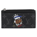 LOUIS VUITTON Monogram Eclipse Coin Card Holder M80932 LV Auth 156670V-2