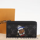 LOUIS VUITTON Monogram Eclipse Coin Card Holder M80932 LV Auth 156670V-20