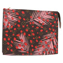 LOUIS VUITTON Monogram jungle Dot Poche Toilette 26 Pouch Red LV Auth 156673V-1