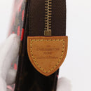 LOUIS VUITTON Monogram jungle Dot Poche Toilette 26 Pouch Red LV Auth 156673V-17