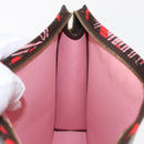 LOUIS VUITTON Monogram jungle Dot Poche Toilette 26 Pouch Red LV Auth 156673V-19