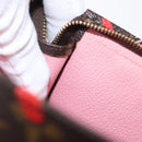 LOUIS VUITTON Monogram jungle Dot Poche Toilette 26 Pouch Red LV Auth 156673V-11