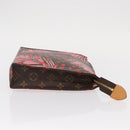 LOUIS VUITTON Monogram jungle Dot Poche Toilette 26 Pouch Red LV Auth 156673V-3