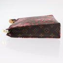 LOUIS VUITTON Monogram jungle Dot Poche Toilette 26 Pouch Red LV Auth 156673V-4