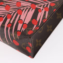 LOUIS VUITTON Monogram jungle Dot Poche Toilette 26 Pouch Red LV Auth 156673V-14
