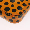 LOUIS VUITTON Vernis Yayoi Kusama Pochette Accessoires Jaune M91426 Auth 156675V-16