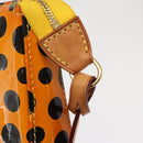 LOUIS VUITTON Vernis Yayoi Kusama Pochette Accessoires Jaune M91426 Auth 156675V-9