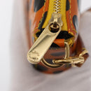 LOUIS VUITTON Vernis Yayoi Kusama Pochette Accessoires Jaune M91426 Auth 156675V-19