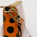 LOUIS VUITTON Vernis Yayoi Kusama Pochette Accessoires Jaune M91426 Auth 156675V-20