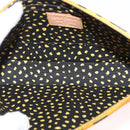 LOUIS VUITTON Vernis Yayoi Kusama Pochette Accessoires Jaune M91426 Auth 156675V-10