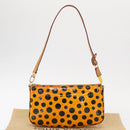 LOUIS VUITTON Vernis Yayoi Kusama Pochette Accessoires Jaune M91426 Auth 156675V-12