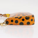 LOUIS VUITTON Vernis Yayoi Kusama Pochette Accessoires Jaune M91426 Auth 156675V-4