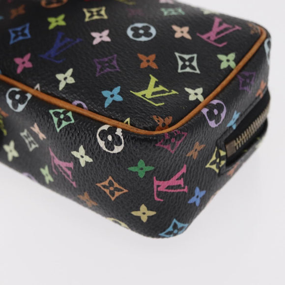 LOUIS VUITTON Monogram Multicolor Trousse Wapity Pouch White M58034 Auth 156677V