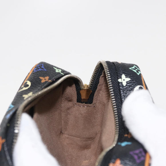 LOUIS VUITTON Monogram Multicolor Trousse Wapity Pouch White M58034 Auth 156677V