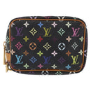 LOUIS VUITTON Monogram Multicolor Trousse Wapity Pouch White M58034 Auth 156677V-13