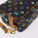 LOUIS VUITTON Monogram Multicolor Trousse Wapity Pouch White M58034 Auth 156677V-8