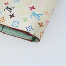 LOUIS VUITTON Multicolor PortefeuilleInsolite Wallet White M93750 LV Auth 156680-16