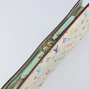 LOUIS VUITTON Multicolor PortefeuilleInsolite Wallet White M93750 LV Auth 156680-8