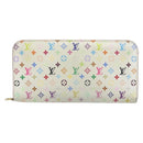 LOUIS VUITTON Multicolor PortefeuilleInsolite Wallet White M93750 LV Auth 156680-13