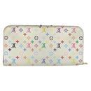 LOUIS VUITTON Multicolor PortefeuilleInsolite Wallet White M93750 LV Auth 156680-2