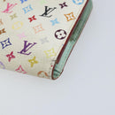 LOUIS VUITTON Multicolor PortefeuilleInsolite Wallet White M93750 LV Auth 156680-7