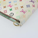 LOUIS VUITTON Multicolor PortefeuilleInsolite Wallet White M93750 LV Auth 156680-14