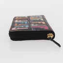 FENDI Zucca Canvas Langbrieftasche Multicolor Auth 156681V-4