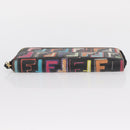 FENDI Zucca Canvas Long Wallet Multicolor Auth 156681V-6