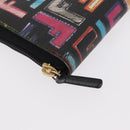 FENDI Zucca Canvas Langbrieftasche Multicolor Auth 156681V-14