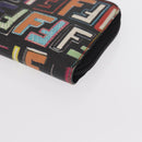 FENDI Zucca Canvas Long Wallet Multicolor Auth 156681V-15