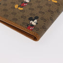 GUCCI Micro GG Supreme Disney Compact Wallet PVC Beige 602547 Auth 156682SM-16