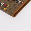 GUCCI Micro GG Supreme Disney Compact Wallet PVC Beige 602547 Auth 156682SM-8