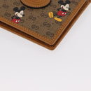 GUCCI Micro GG Supreme Disney Compact Wallet PVC Beige 602547 Auth 156682SM-14