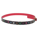 LOUIS VUITTON Multicolor Ceinture Initials Belt Black M9631 LV Auth 156684SAM-4