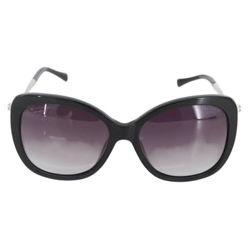 CHANEL Coco Pearl Sunglasses metal Black 5339-H CC Auth 156688 - 0